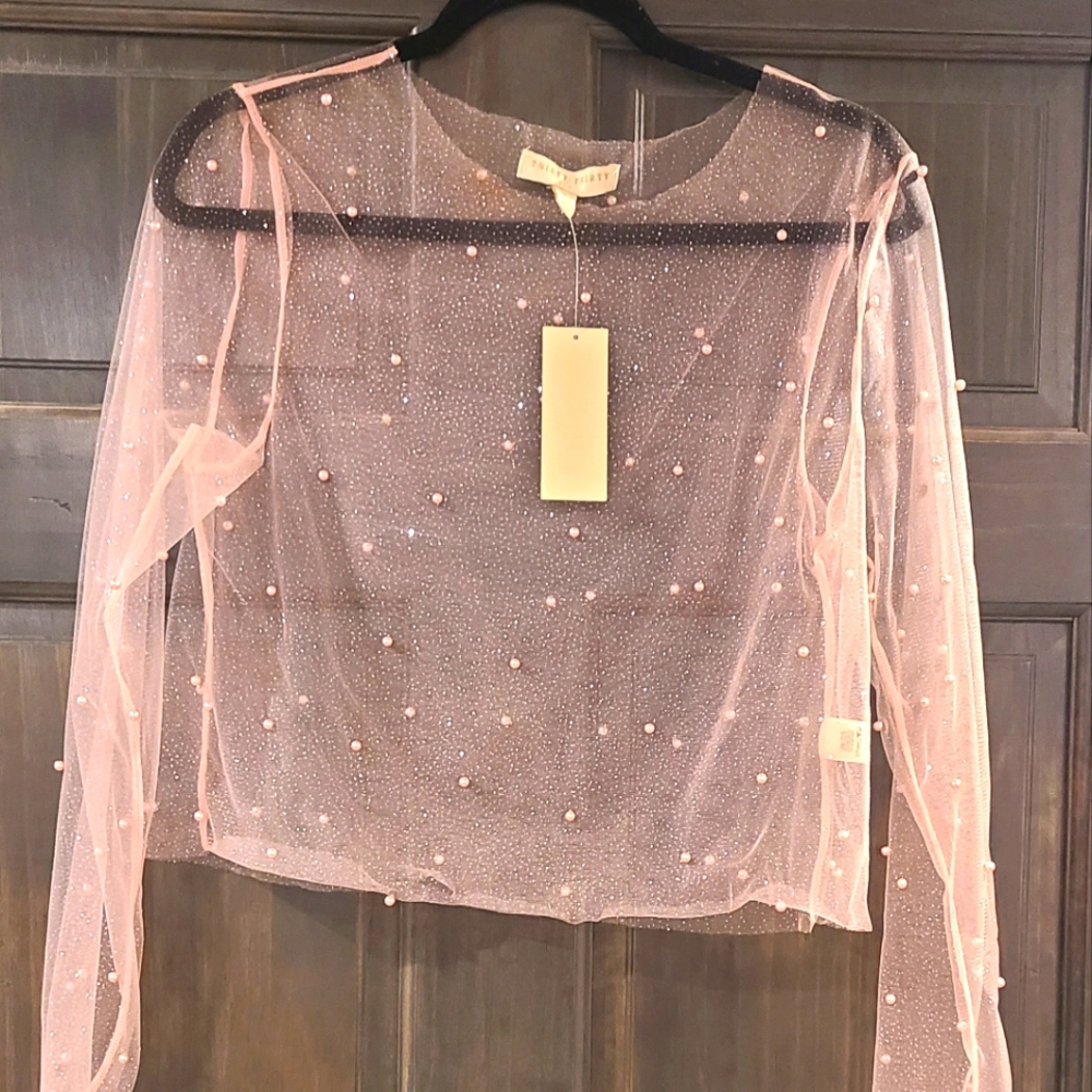 Sheer crop top